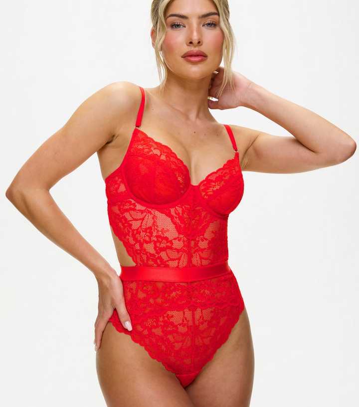 Ann Summers Red Hold me Tight Bodysuit
