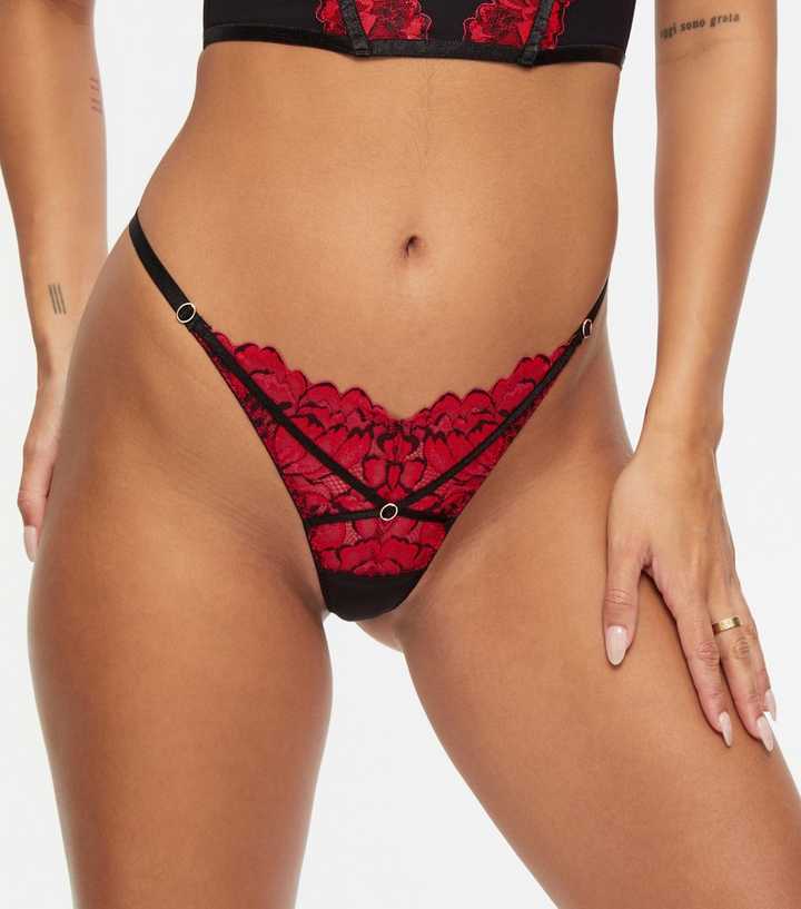 Ann Summers Black Lace Nightfall G-String