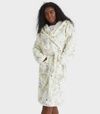 Skinnydip White Peanuts Snoopy Rainbow Dressing Gown