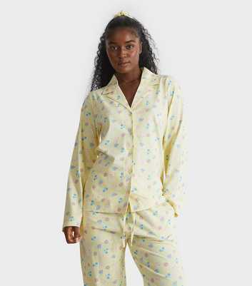 Skinnydip Yellow Fruit Print Shirt and Trousers Pyjama Set