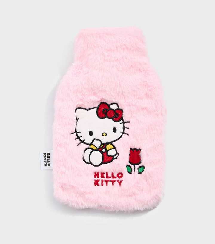 Skinnydip Pink Embroidered Hello Kitty Hot Water Bottle