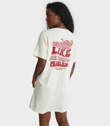 Skinnydip White 'Sounds Like A You Problem' Slogan Print Night Dress