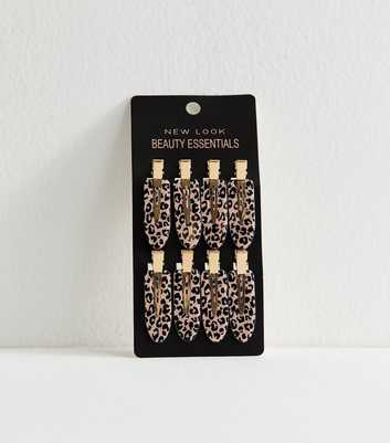 Brown Pack of 8 Setting Hair Clips