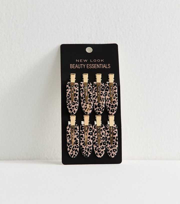 Brown Pack of 8 Setting Hair Clips