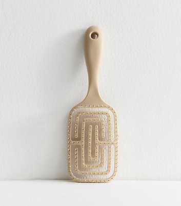 Light Brown Square Flexible Hair Brush