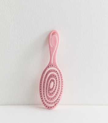 Light Pink Round Flexi Hair Brush