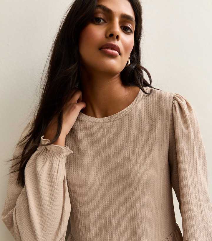 beige long sleeve dress Adorable Option Heather Mini Sweater Make a statement with a stylish Maxi Dress online at Princess Polly Beige Long Sleeve Ribbed Knit