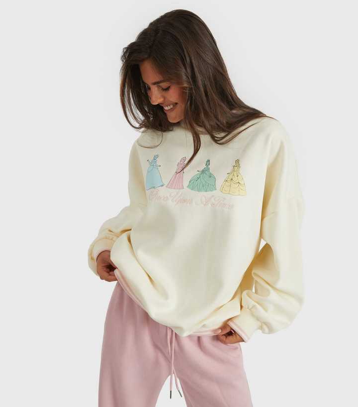 Skinnydip Cream Disney Princess Sweatshirt