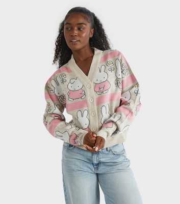 Skinnydip Cream Miffy Knitted Cardigan