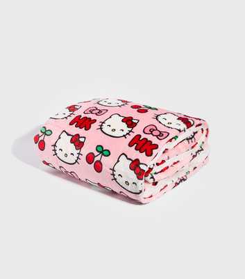 Skinnydip Light Pink Hello Kitty Fleece Blanket