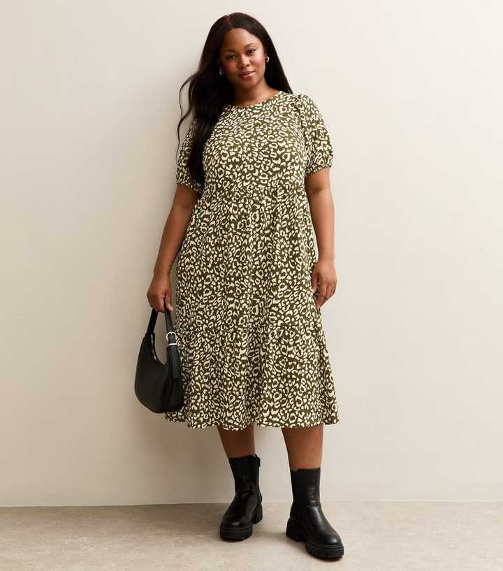 slim fit dress slacks Shop Green Animal Print Midi Belted Dress - Casual