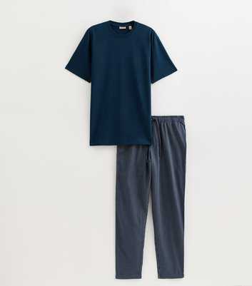 Only & Sons Navy T-Shirt and Trousers Pyjama Gift Set