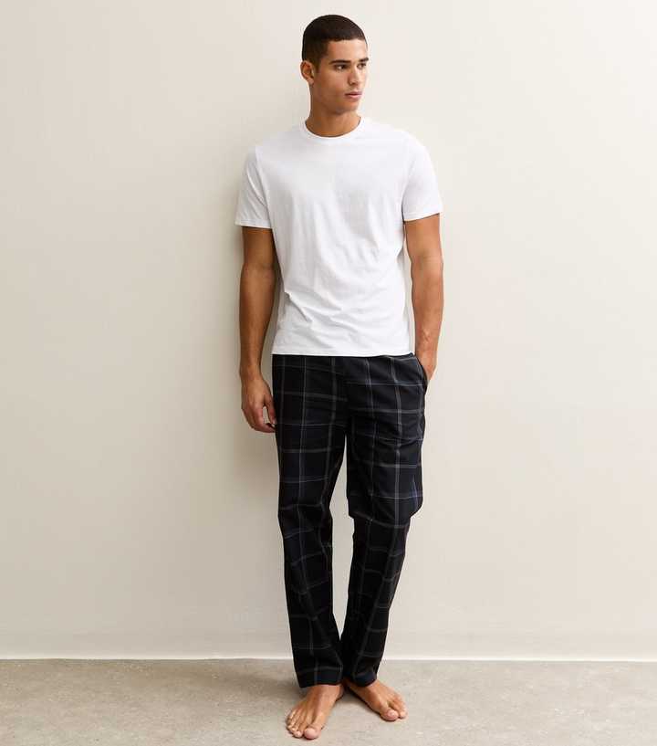 Only & Sons Black Relaxed Pyjama Trousers 