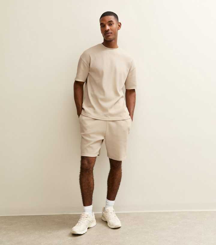 Stone Regular Waffle Texture Shorts