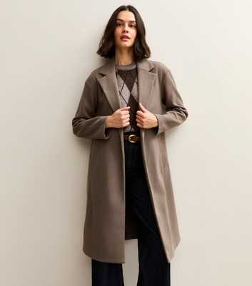 Mink Open Front Longline Coat