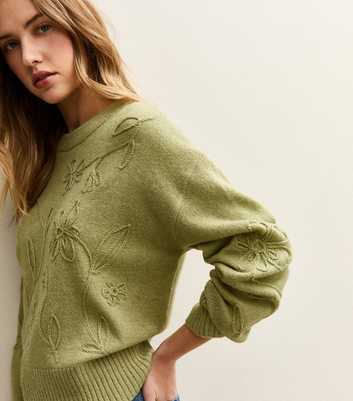 Light Green Floral Jumper