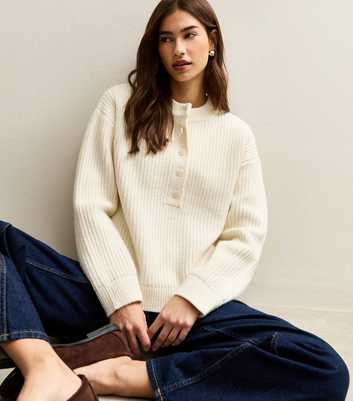 Cream Midweight Knit Jumper