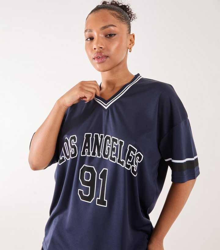 Pink Vanilla Navy Sports Jersey