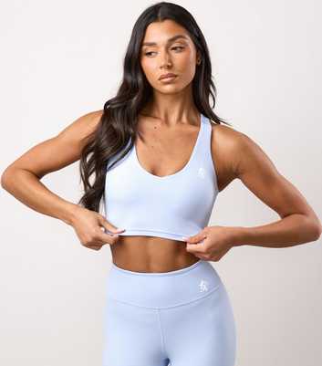 Gym King Light Blue 365 Logo Print Tank Top