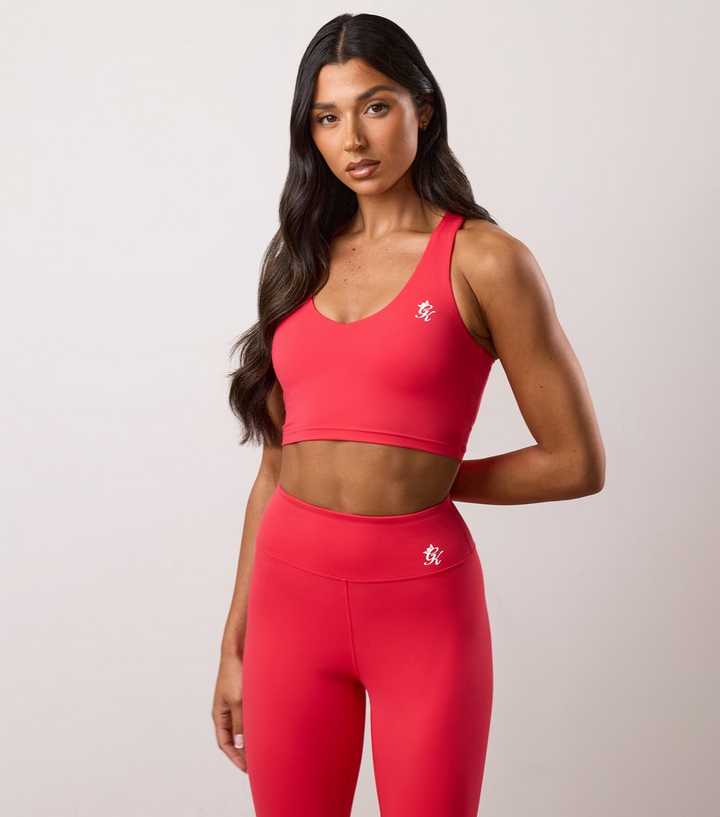 Gym King Bright Pink 365 Logo Print Tank Top