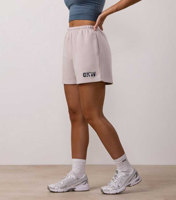 Gym King Stone Revive Logo Print Shorts
