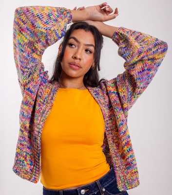 Sunshine Soul Multi Coloured Balloon Sleeve Cardigan