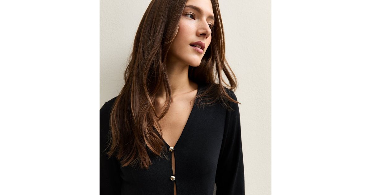 Black Soft Touch Longline Cardigan