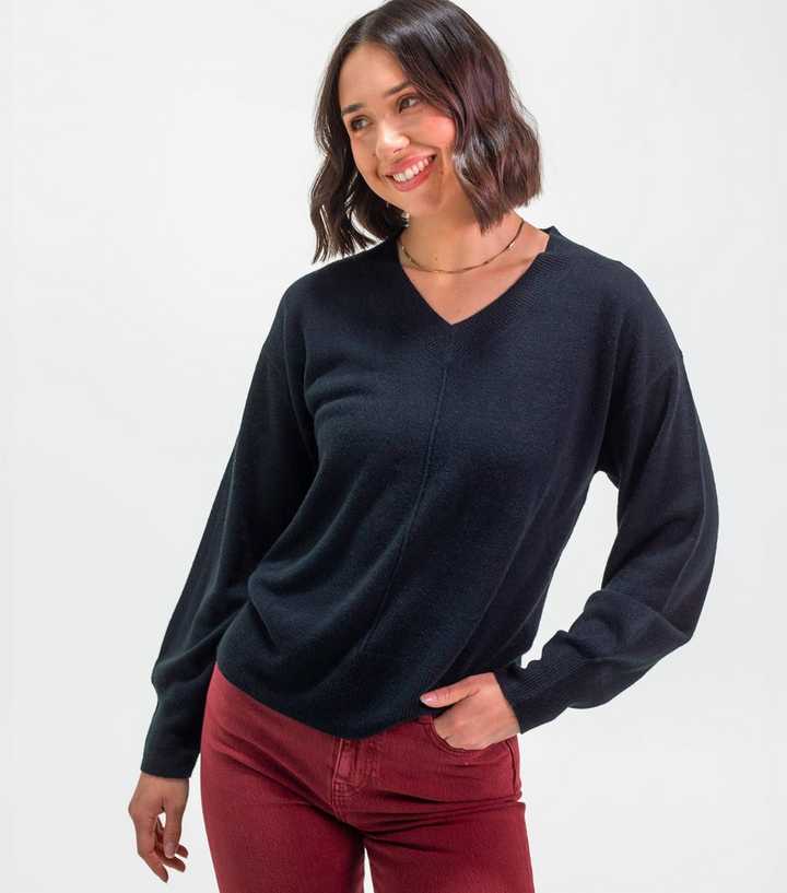 Sunshine Soul Black V-Neck Jumper