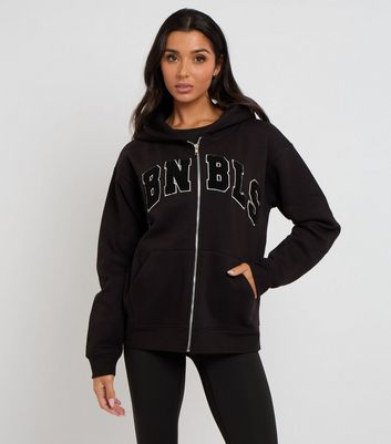 Urban Bliss Black Zip Through Hoodie | New Look Urban Bliss Black Zip Through Hoodie | New Look