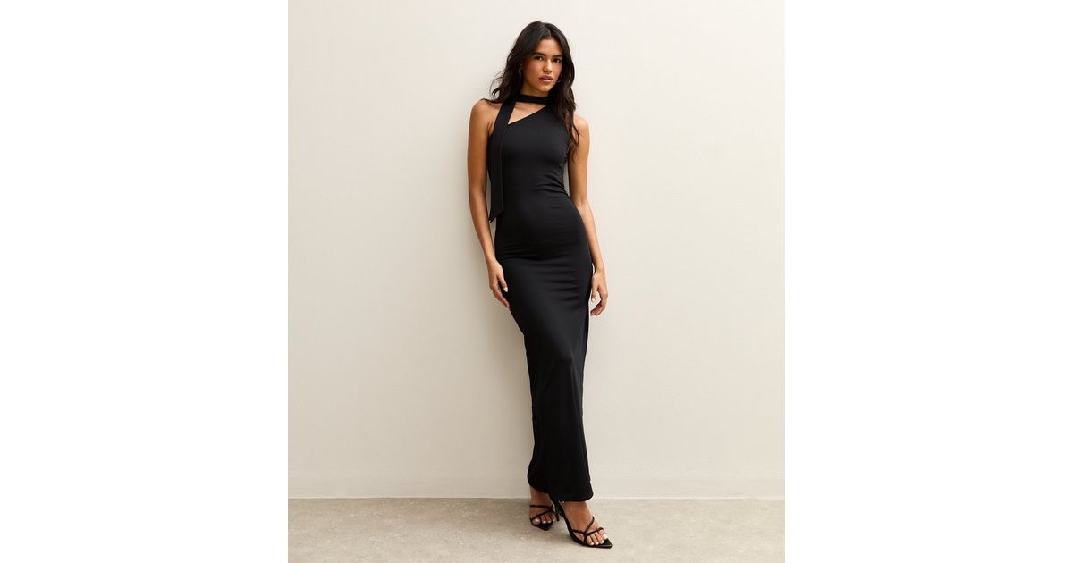 One-Shoulder Ruched Maxi Dress main image 1