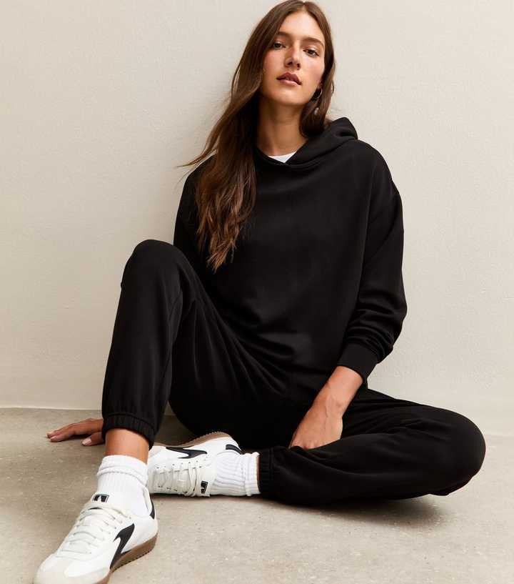 Premium Black Relaxed Fit Hoodie