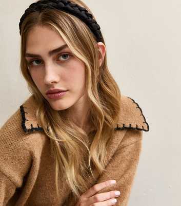 Black Plaited Headband