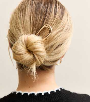 Gold Metal Hair Pin