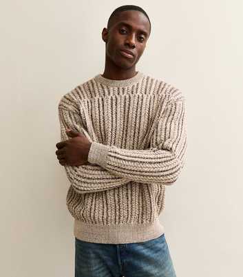 Only & Sons Stone Regular Cable Knit Jumper