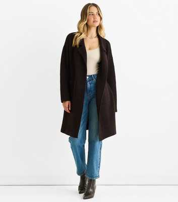 Gini London Brown Longline Coat