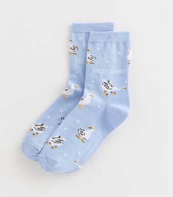 Blue Silly Goose Socks