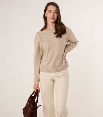 Blue Vanilla Oatmeal Slit Tie Back Jumper