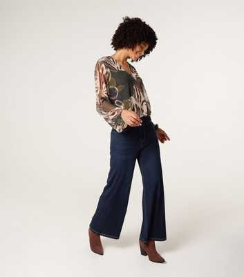 Blue Vanilla Dark Blue Elasticated Waist Jeans