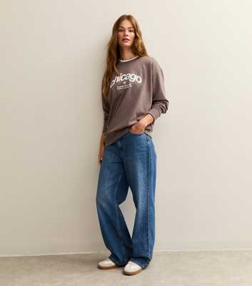 Brown Chicago Logo Sweatshirt