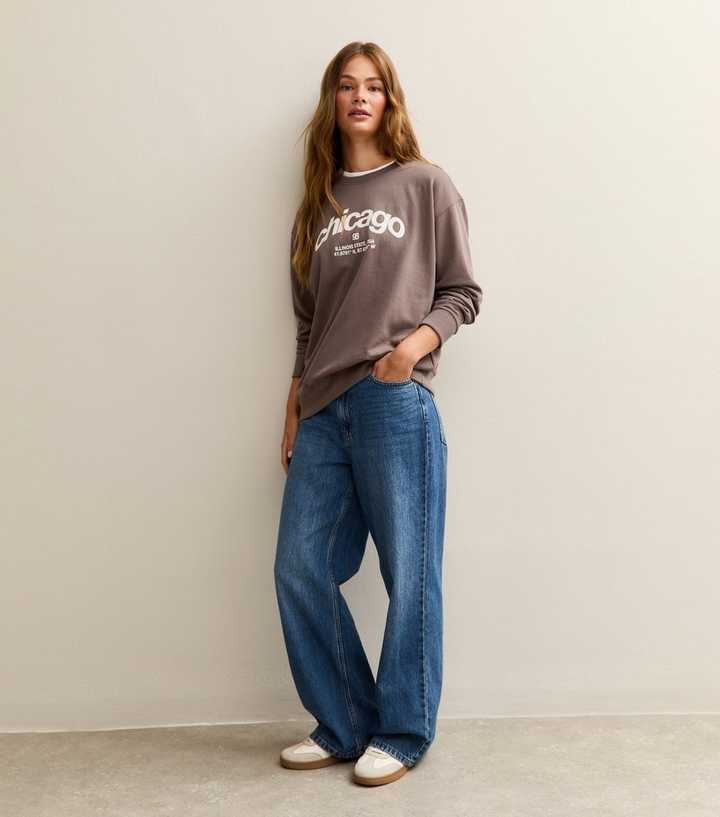 Brown Chicago Logo Sweatshirt