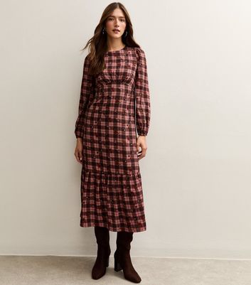 red checked dress new look Lillian Red Gingham Zip Up Short Dress | Women's Clothing