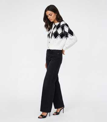 Urban Bliss Light Grey Argyle Placement Cardigan