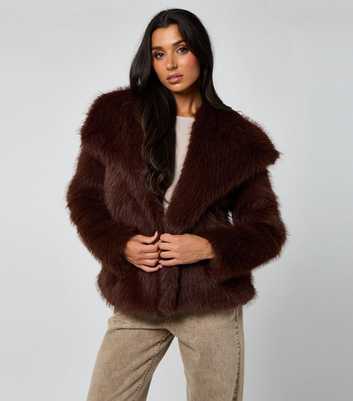 Urban Bliss Brown Faux Fur Jacket