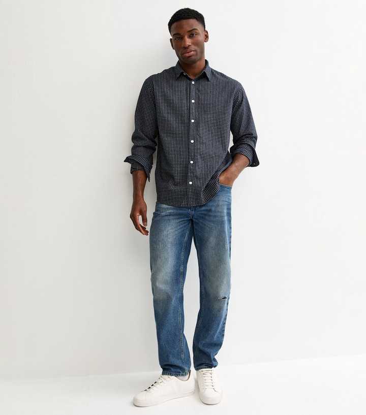 JACK&JONES PLUS JORABEL SHIRT S/S PLS Heren Overhemd - Maat EU5XL US3XL