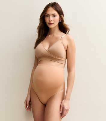 Maternity Tan Over The Bump Thong