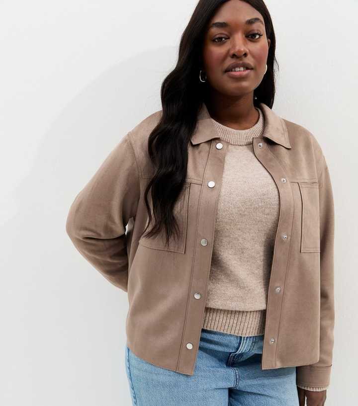 Curves Mink Faux Suede Shacket