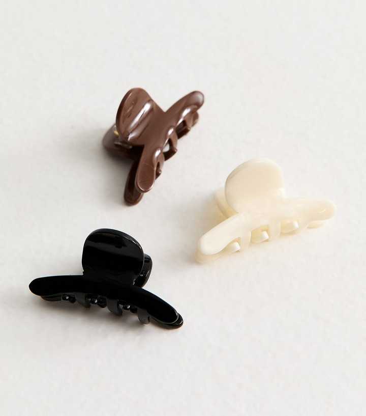 Pack Of 3 Shiny Hair Clips