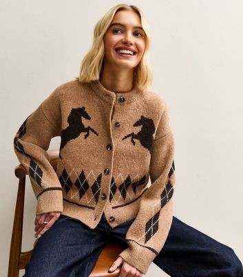 brown-argyle-horse-knit-crew- brown-argyle-horse-knit-crew-