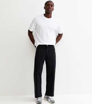Jack & Jones Black Regular Faded Straight Leg Jeans