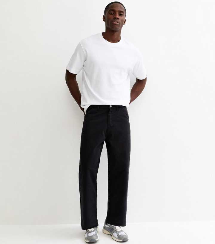 Jack & Jones Black Regular Faded Straight Leg Jeans
